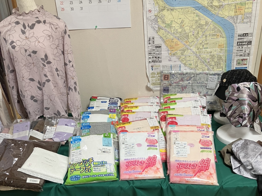 試着会の会場の様子