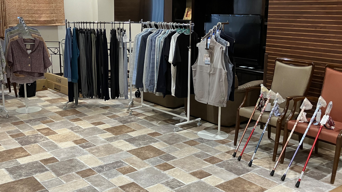 試着会の会場の様子